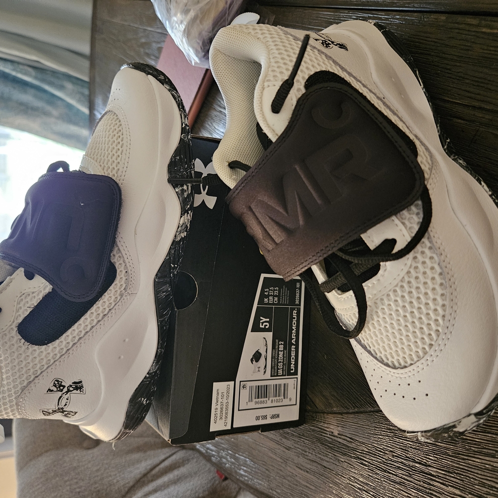 Under Armour White and Black Sneakers
